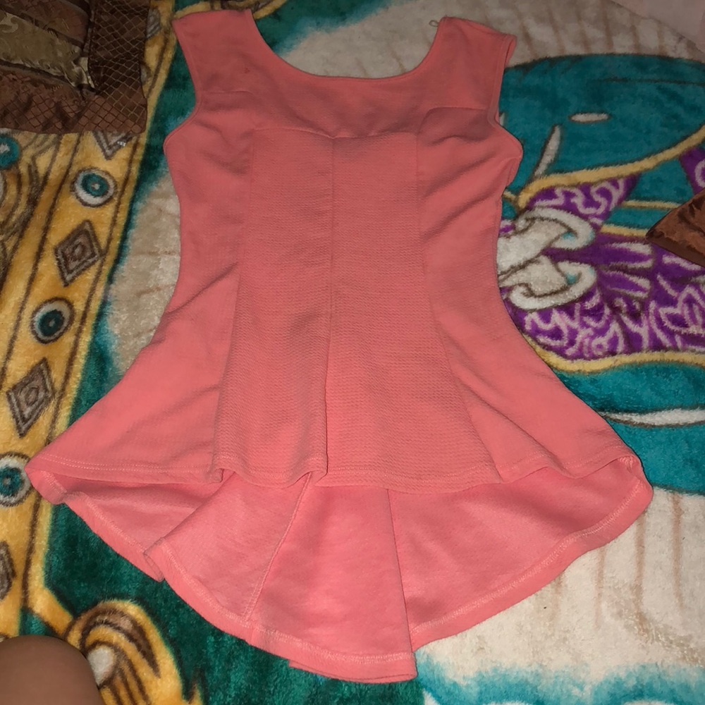Coral color beautiful blouse